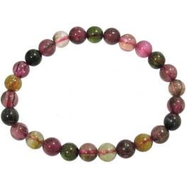 Muticolor Tourmaline round beads bracelet Muticolor Tourmaline round beads bracelet