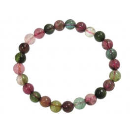 Muticolor Tourmaline round beads bracelet Muticolor Tourmaline round beads bracelet