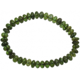 Green Tourmaline flat beads bracelet Green Tourmaline flat beads bracelet