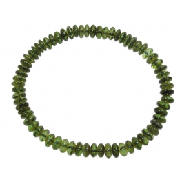 Green Tourmaline flat beads bracelet Green Tourmaline flat beads bracelet