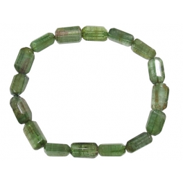 Green Tourmaline column beads bracelet Green Tourmaline column beads bracelet