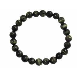 Cat's eye Green Tourmaline round beads bracelet Cat's eye Green Tourmaline round beads bracelet