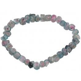 Blue watermelon Tourmaline column beads bracelet Blue watermelon Tourmaline column beads bracelet