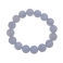 Blue chalcedony round beads bracelet