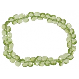 Peridot flat pear beads bracelet Peridot flat pear beads bracelet
