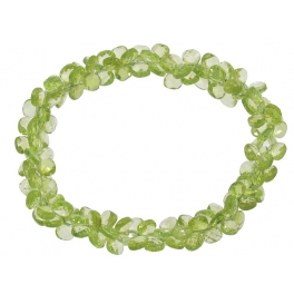Peridot flat pear beads bracelet Peridot flat pear beads bracelet