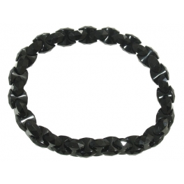 Black Onyx faceted beads bracelet Black Onyx faceted beads bracelet