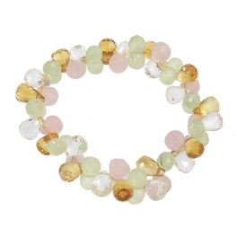 Various Crystal faceted beads bracelet Various Crystal faceted beads bracelet