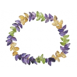 Various Crystal faceted beads bracelet Various Crystal faceted beads bracelet