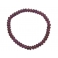 Garnet flat beads bracelet