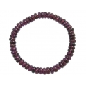 Garnet flat beads bracelet