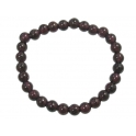 Garnet round beads bracelet
