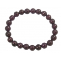 Garnet round beads bracelet