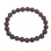 Garnet round beads bracelet