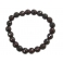 Garnet faceted round beads bracelet