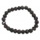 Garnet faceted round beads bracelet