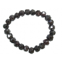 Garnet faceted round beads bracelet Garnet faceted round beads bracelet