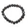 Garnet faceted round beads bracelet