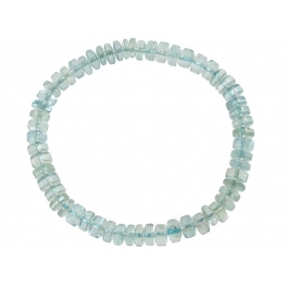 Aquamarine flat beads bracelet Aquamarine flat beads bracelet