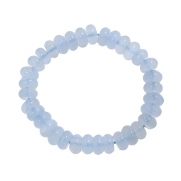 Blue chalcedony flat beads bracelet Blue chalcedony flat beads bracelet