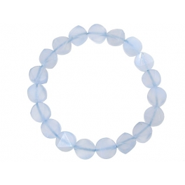 Blue chalcedony David star beads bracelet Blue chalcedony David star beads bracelet
