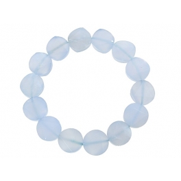 Blue chalcedony David star beads bracelet Blue chalcedony David star beads bracelet