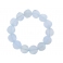 Blue chalcedony David star beads bracelet