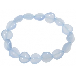 Blue chalcedony heart beads bracelet Blue chalcedony heart beads bracelet