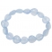 Blue chalcedony heart beads bracelet