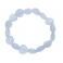 Blue chalcedony heart beads bracelet