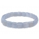 Blue chalcedony DD beads bracelet