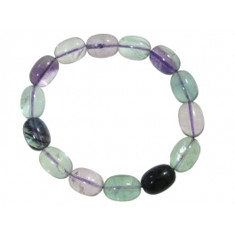 Fluorite barrel beads bracelet Fluorite barrel beads bracelet