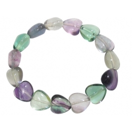 Fluorite heart beads bracelet Fluorite heart beads bracelet