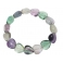 Fluorite heart beads bracelet