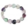 Fluorite heart beads bracelet