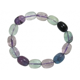 Fluorite barrel beads bracelet Fluorite barrel beads bracelet