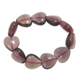Fluorite heart beads bracelet Fluorite heart beads bracelet