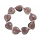 Fluorite heart beads bracelet