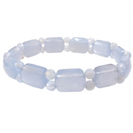 Blue chalcedony DD beads bracelet Blue chalcedony DD beads bracelet