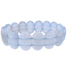 Blue chalcedony DD beads bracelet Blue chalcedony DD beads bracelet