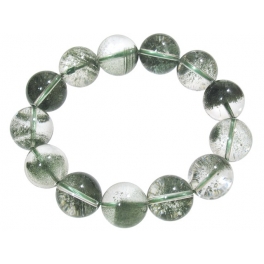 Green Phantom round beads bracelet