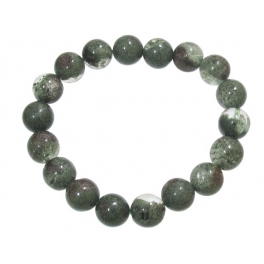 Green Phantom round beads bracelet
