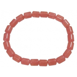 Rhodochrosite barrel beads bracelet Rhodochrosite barrel beads bracelet