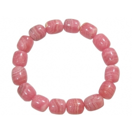 Rhodochrosite barrel beads bracelet Rhodochrosite barrel beads bracelet