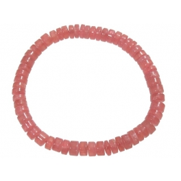 Rhodochrosite barrel beads bracelet Rhodochrosite barrel beads bracelet