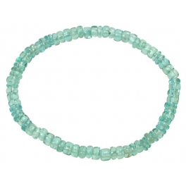 Apatite flat beads bracelet Apatite flat beads bracelet