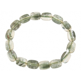 Green Phantom barrel beads bracelet