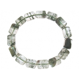 Green Phantom barrel beads bracelet