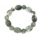 Green Phantom barrel & round beads bracelet