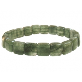 Green Rutilated Quartz DD beads bracelet Green Rutilated Quartz DD beads bracelet